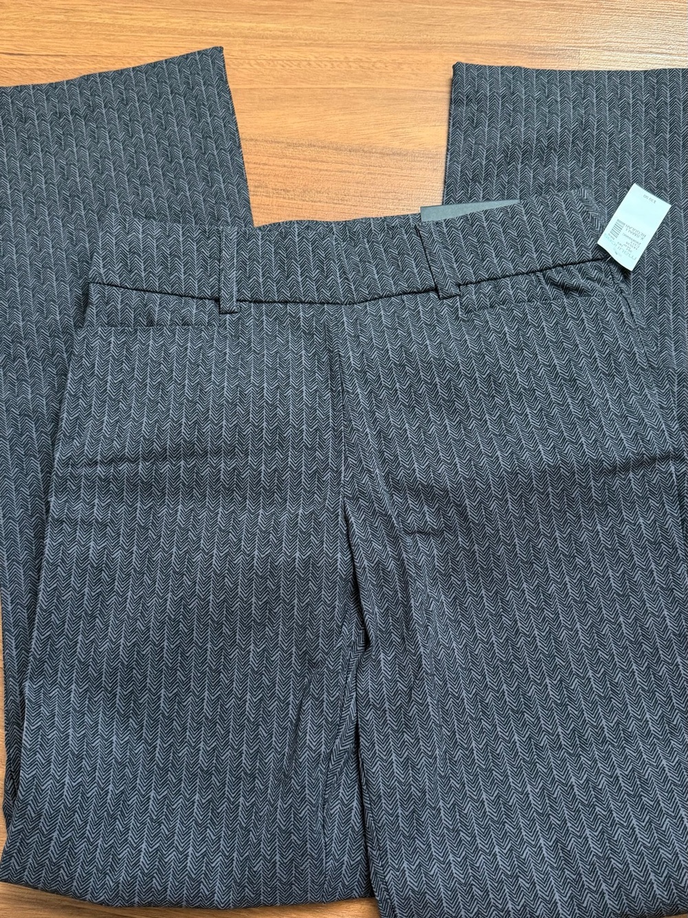 Women’s Gray Patterned Dress Pants